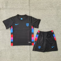 England 25/26 Black Away Kids Jersey Set