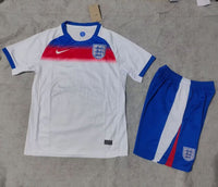 England 25/26 White/Blue Home Kids Jersey Set