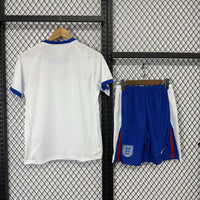 England 25/26 White/Blue Home Kids Jersey Set