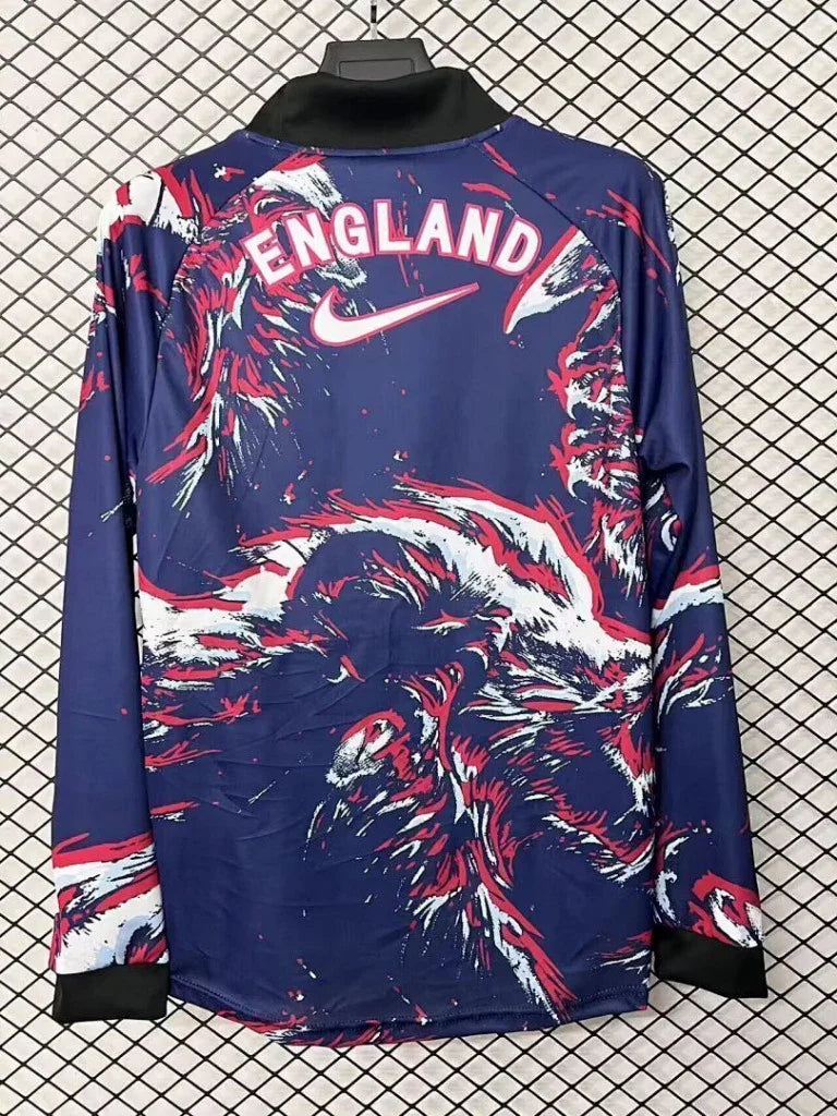 England 26/27 Blue/Black Goalkeeper Long Sleeve Jersey