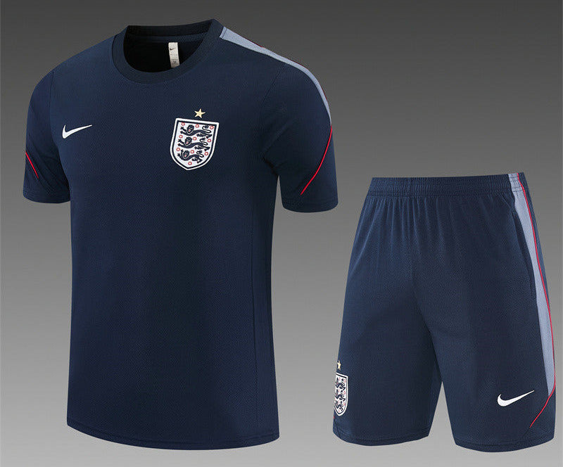 England 26/27 Dark Navy Training Kids Jersey Set