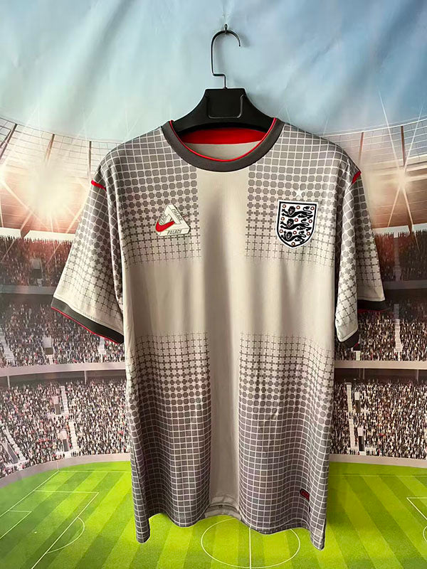 England 26/27 Gray Stained Pre-Match Training Jersey