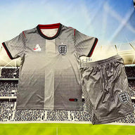 England 26/27 Gray Stained Training Kids Jersey Set