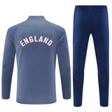 England 26/27 Grey/Navy with Red Trim Training Tracksuit Set