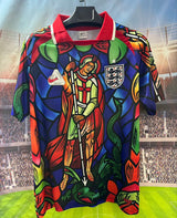 England 26/27 White/Red/Navy Striped Jersey
