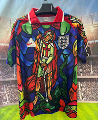 England 26/27 White/Red/Navy Striped Jersey