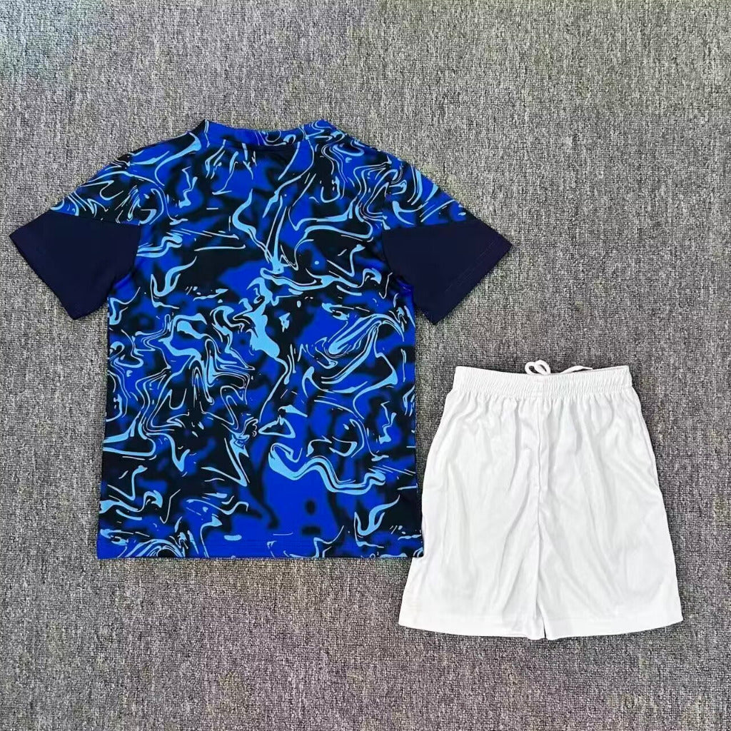 Everton 25/26 Blue Training Kids Jersey Set