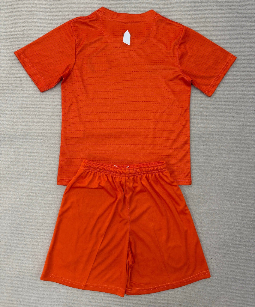 Everton 25/26 Orange Goalkeeper Kids Jersey Set