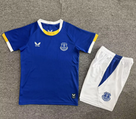 Everton 26/27 Blue/White/Yellow Home Kids Jersey Set