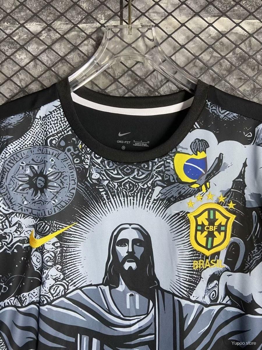 2024 Brazil Copa America Black Jersey