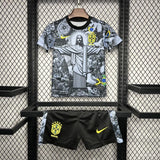 Kids Brazil Christ The Redeemer Grey Concept Jersey - Concept Kits