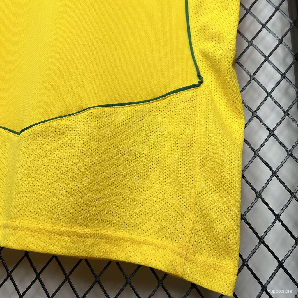 Brazil 2004 Retro Vintage Home Jersey