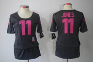 Falcons 2021/22 Jones #11 Black/Pink Women NFL Jersey