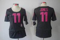 Falcons 2021/22 Jones #11 Black/Pink Women NFL Jersey