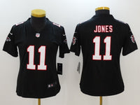 Falcons 2022/23 Jones #11 Black/Red/White Women NFL Jersey
