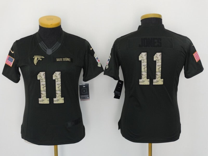 Falcons 2022/23 Jones #11 Khaki/Camo Print Women NFL Jersey