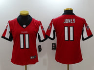 Falcons 2022/23 Jones #11 Red/White Women NFL Jersey