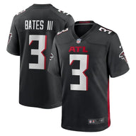 Falcons 25/26 Bates III #3 Black NFL Game Jersey