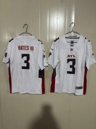 Falcons 25/26 Bates III #3 White Game Kids Jersey