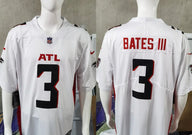 Falcons 25/26 Bates III #3 White NFL Game Jersey