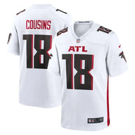 Falcons 25/26 Cousins #18 White NFL Game Jersey
