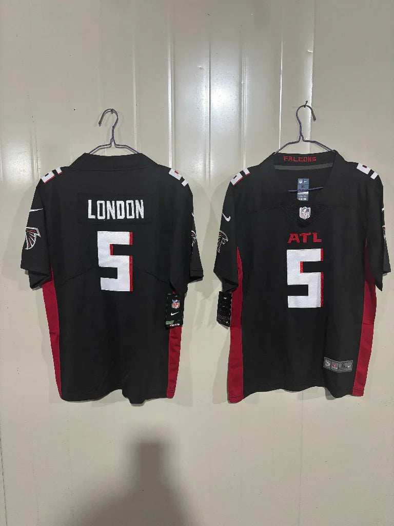 Falcons 25/26 London #5 Black Game Kids Jersey