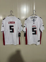 Falcons 25/26 London #5 White Game Kids Jersey