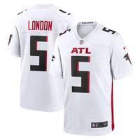 Falcons 25/26 London #5 White NFL Game Jersey
