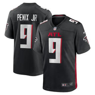 Falcons 25/26 Penix Jr #9 Black NFL Game Jersey