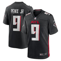 Falcons 25/26 Penix Jr #9 Black NFL Game Jersey