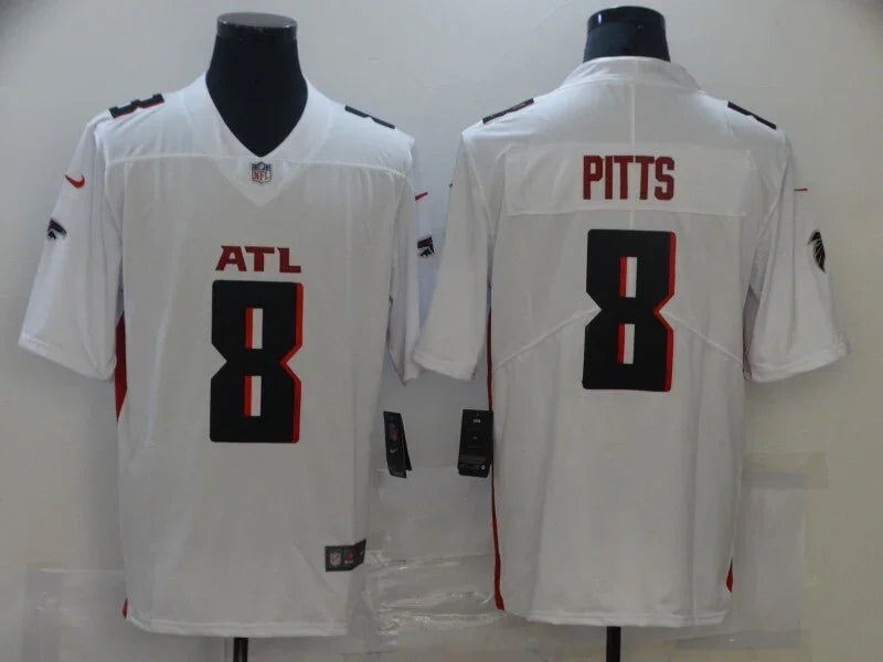 Falcons 25/26 Pitts #8 White NFL Game Jersey
