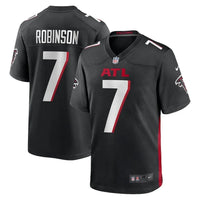 Falcons 25/26 Robinson #7 Black NFL Game Jersey
