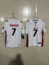 Falcons 25/26 Robinson #7 White Game Kids Jersey