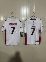 Falcons 25/26 Robinson #7 White Game Kids Jersey