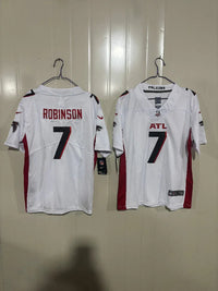 Falcons 25/26 Robinson #7 White Game Kids Jersey