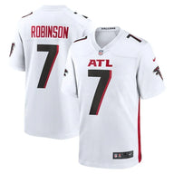 Falcons 25/26 Robinson #7 White NFL Game Jersey