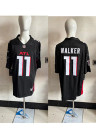 Falcons 25/26 Walker #11 Black NFL Game Jersey