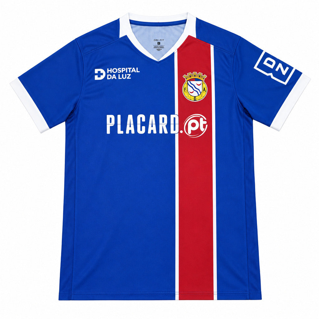FC Alverca 26/27 Blue/Red/White Trim Home Jersey