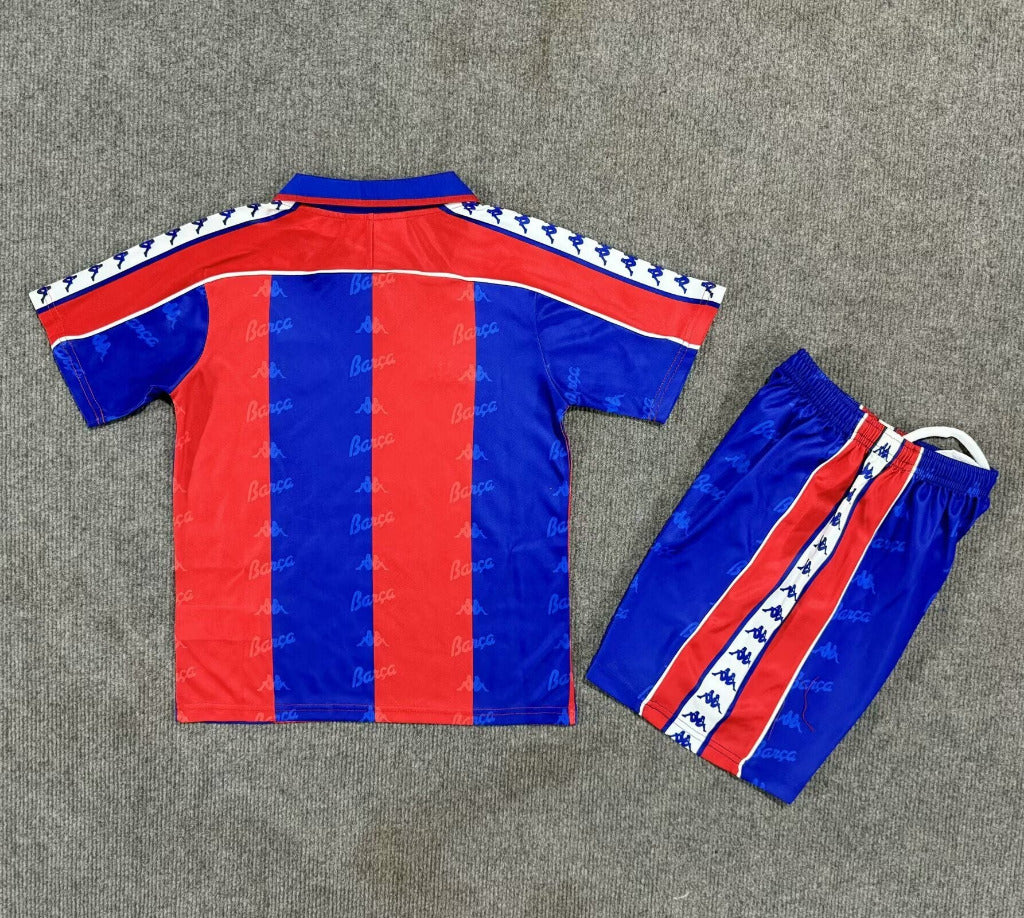 FC Barcelona 1992/94 Vintage Retro Home Kids Jersey Set