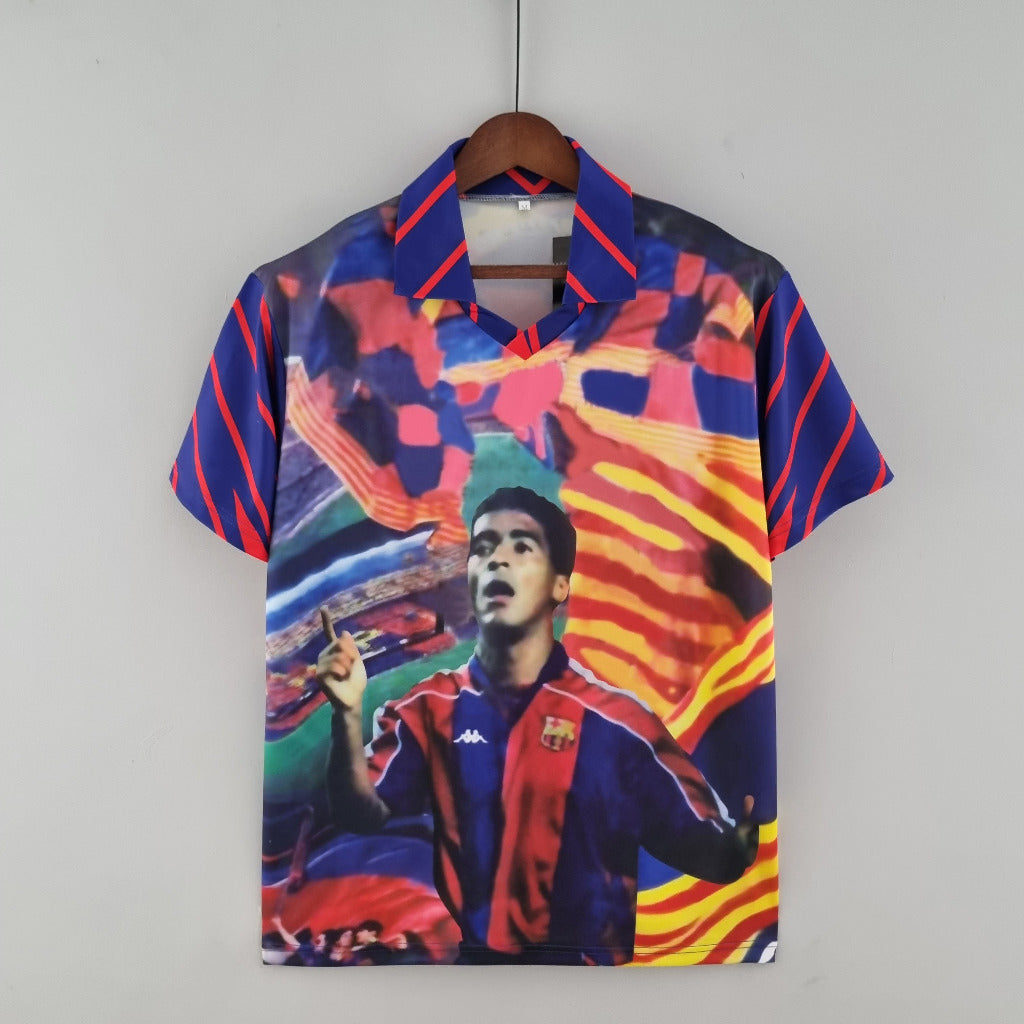 FC Barcelona 1993/94 Vintage Retro Romario Jersey