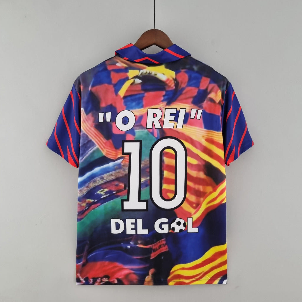 FC Barcelona 1993/94 Vintage Retro Romario Jersey