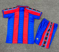 FC Barcelona 1995/97 Vintage Retro Home Kids Jersey Set