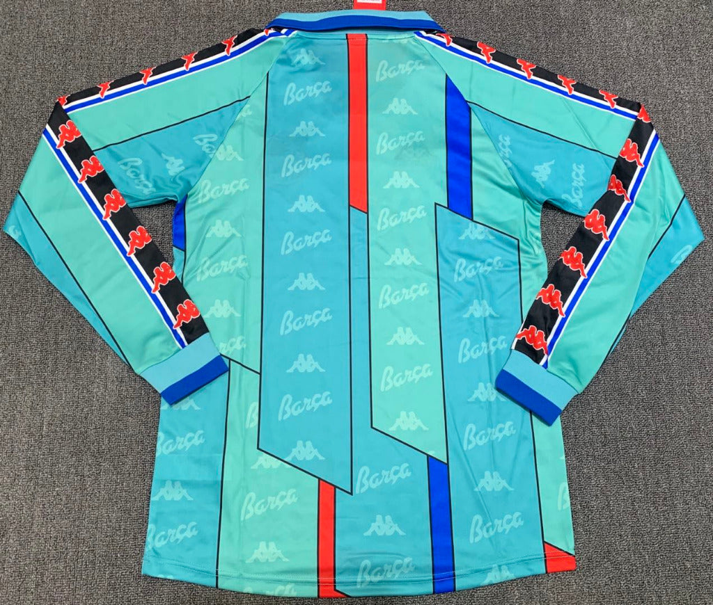 FC Barcelona 1996/97 Vintage Retro Away Long Sleeve Jersey - Concept Kits