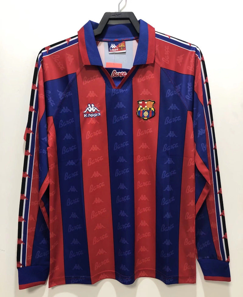 FC Barcelona 1996/97 Vintage Retro Home Long Sleeve Jersey - Concept Kits