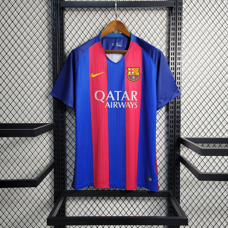 FC Barcelona 2016/17 Vintage Retro Home Jersey