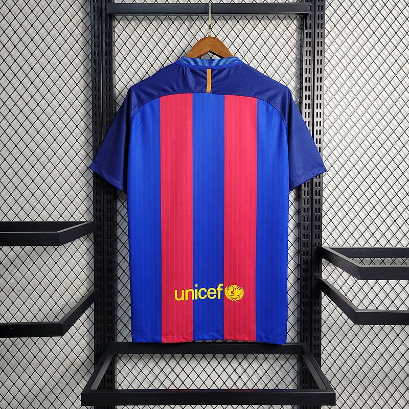 FC Barcelona 2016/17 Vintage Retro Home Jersey