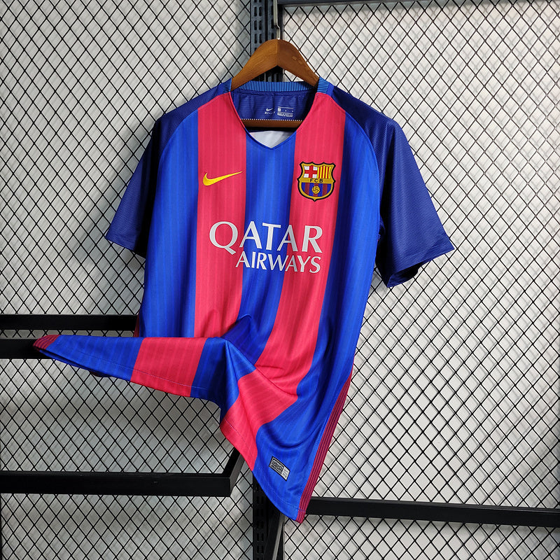 FC Barcelona 2016/17 Vintage Retro Home Jersey
