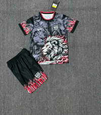 FC Barcelona 25/26 Black/Gray Lion Kids Jersey Set