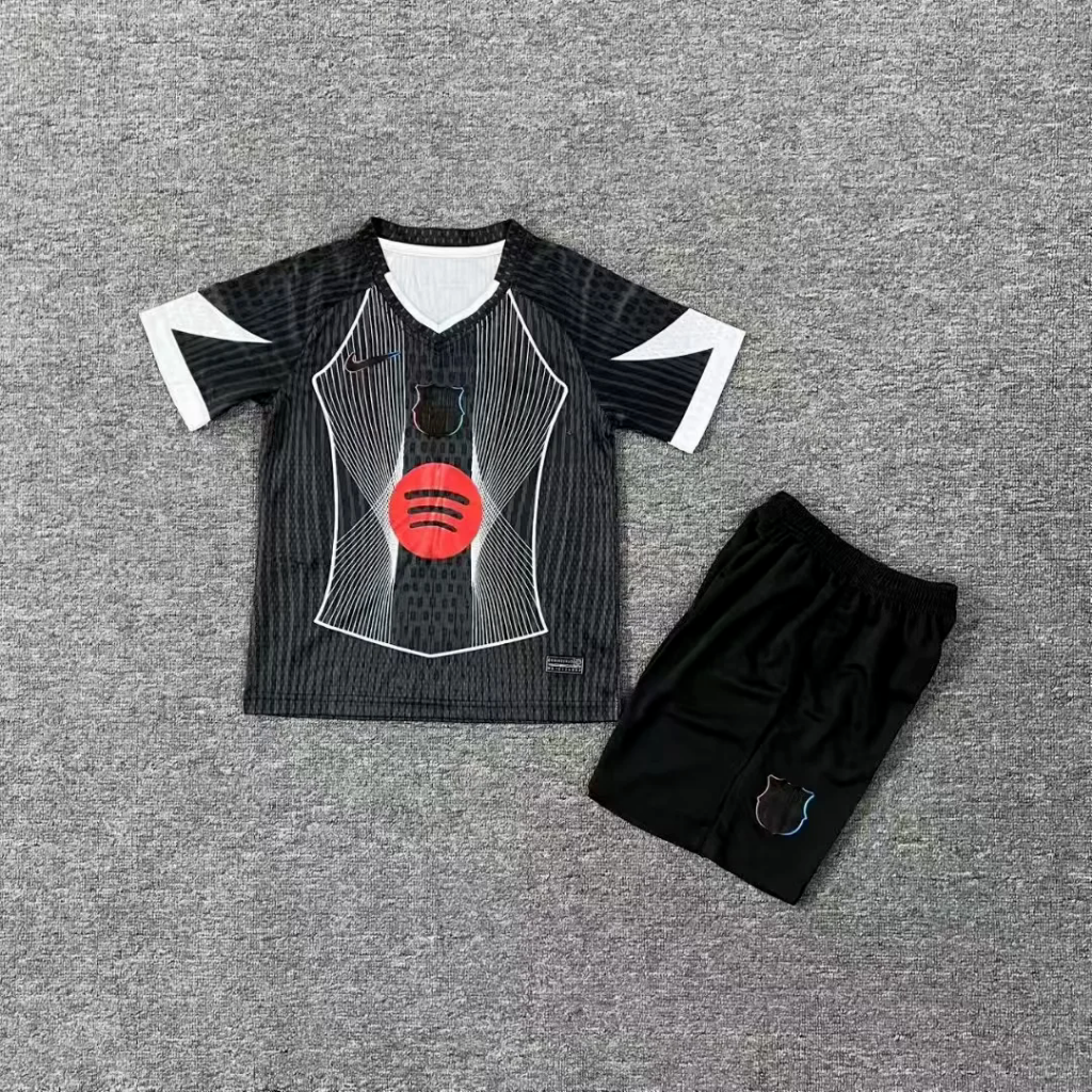 FC Barcelona 25/26 Black/White Special Kids Jersey Set