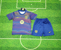 FC Barcelona 25/26 Blue Pre-Match Kids Jersey Set